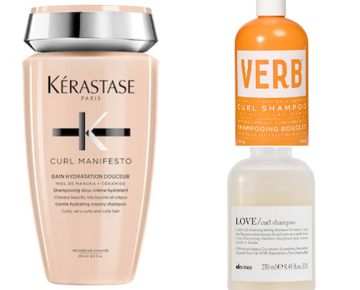 curly hair routine cover photo collage