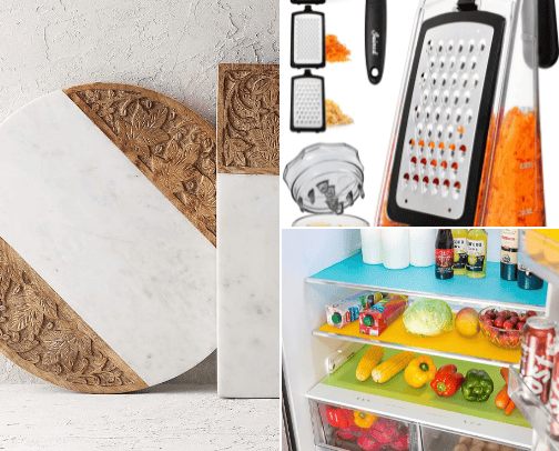Kitchen gadgets cover photo collage