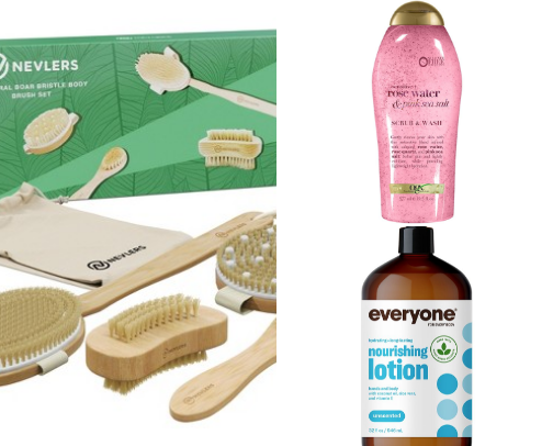 hygiene & body care products cover photo collage