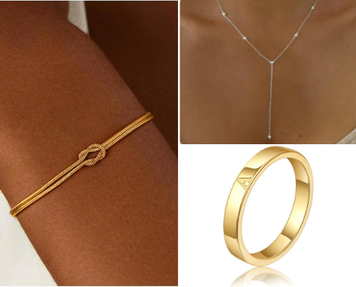 Dainty Everyday Jewelry Wears under $30 (Amazon Favorites)🧚🏼‍♀️ cover photo collage