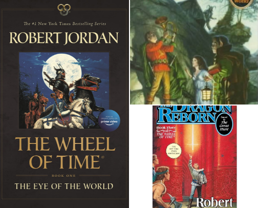The Wheel of Time by Robert Jordan and Brandon Sanderson cover photo collage