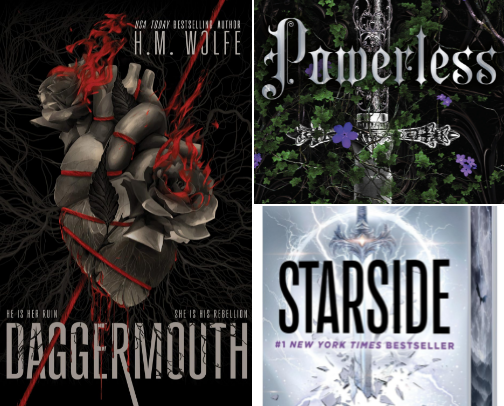 My favourite romantasy books cover photo collage