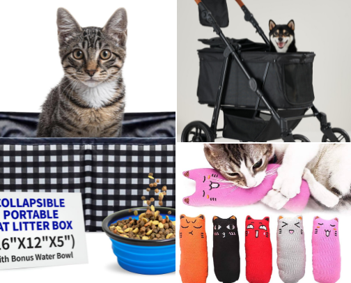 Pet Life Essentials: Playtime to Travel Time 🧸✈️🐾 cover photo collage
