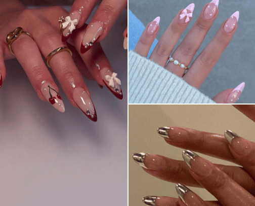 SAVE $$$ GO FAKE💅(under $3 press on nails) cover photo collage