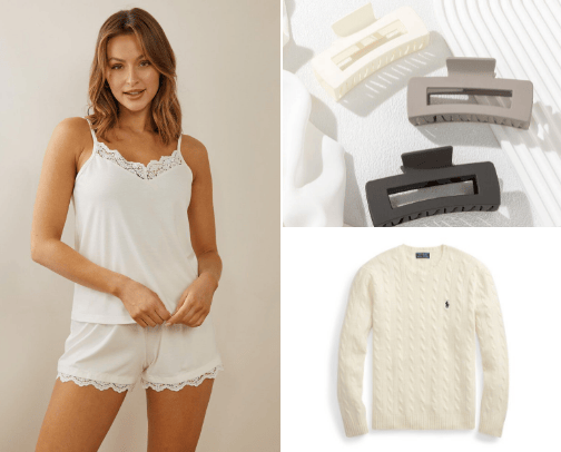vanilla girl essentials cover photo collage
