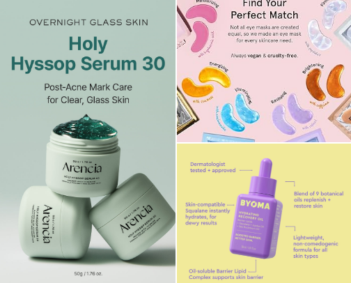 Skin-Care and Beauty Must-Haves cover photo collage