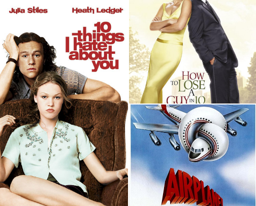 Movie list to binge on a sick day in bed cover photo collage