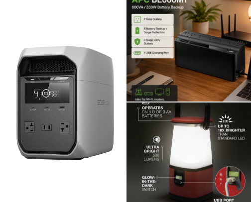 Best Apartment Power-Outage & Backup Essentials for Renters cover photo collage