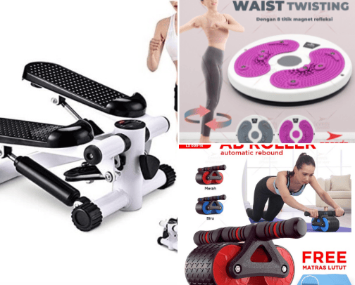 Equipment for exercise cover photo collage
