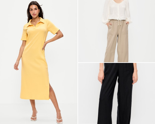 Old Navy Comfy spring looks cover photo collage