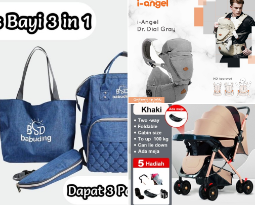 Baby n toddler in travel cover photo collage