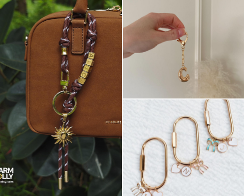 Unique Bag charms from Etsy cover photo collage