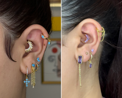 12 months Birthstones Earring Stack Inspo ✨ cover photo collage
