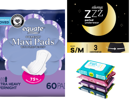 Feminine hygiene cover photo collage