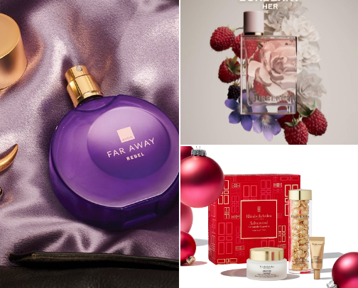 Perfume delights🍓🪭 cover photo collage