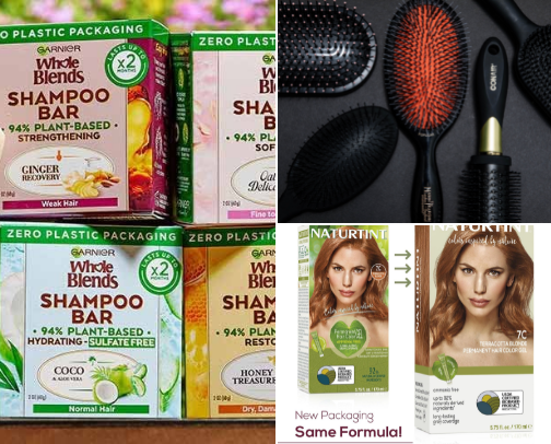 Hair care cover photo collage