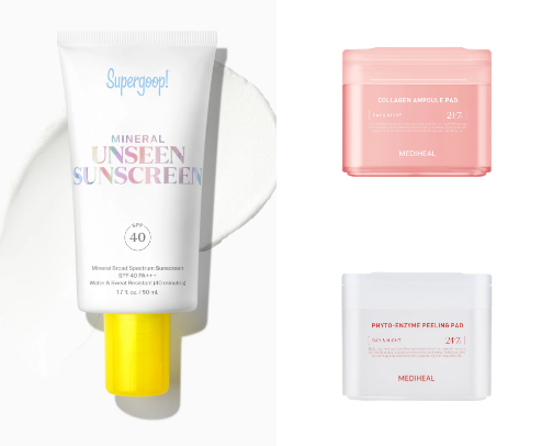Favorite Skincare Products cover photo collage
