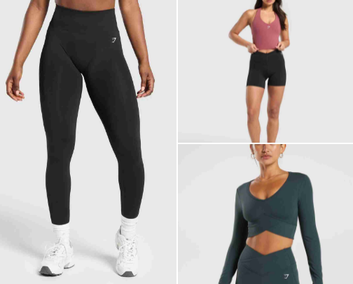 Gymshark cover photo collage