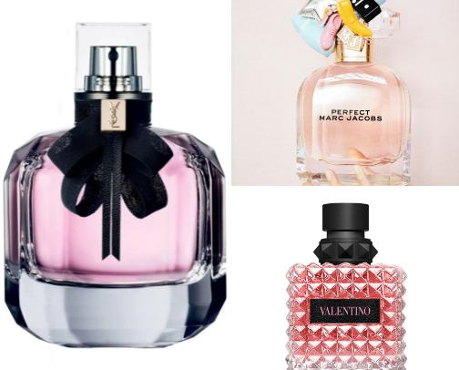 My fav luxury + affordable parfums that are sweet, feminine, and sexy cover photo collage