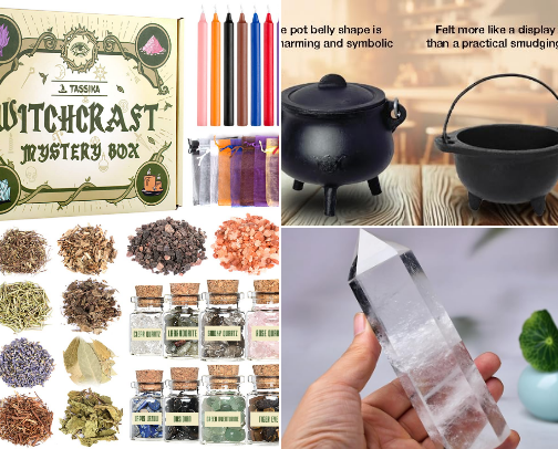 Beginner Witch Necessities: Your First Steps into Magic cover photo collage