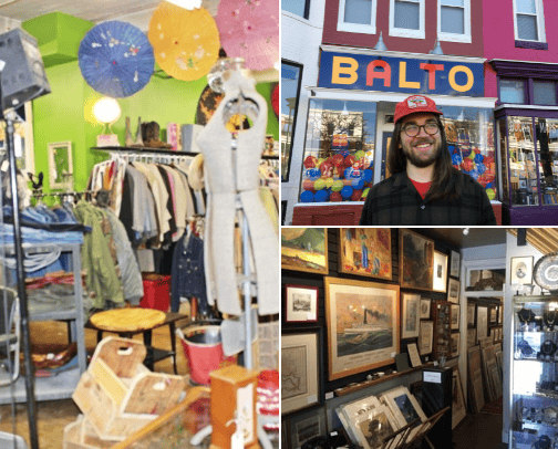 DMV vintage shops + fleas cover photo collage