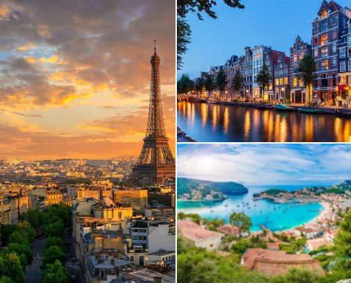 Must-do Travels in Your 20‘s /Europe edition/ cover photo collage
