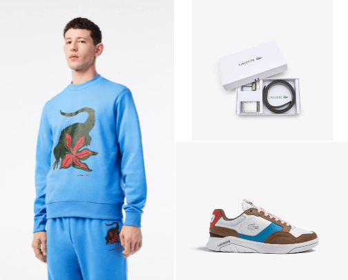 Lacoste men cover photo collage