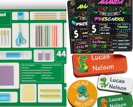 Back to school shopping 🛒 cover photo collage