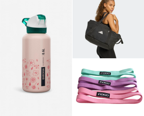Essential items to go to the gym cover photo collage