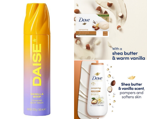 Cruelty-Free Vanilla shower products 🚿 cover photo collage