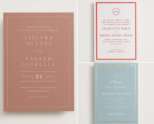 The Perfect Wedding Stationary - Invitations cover photo collage