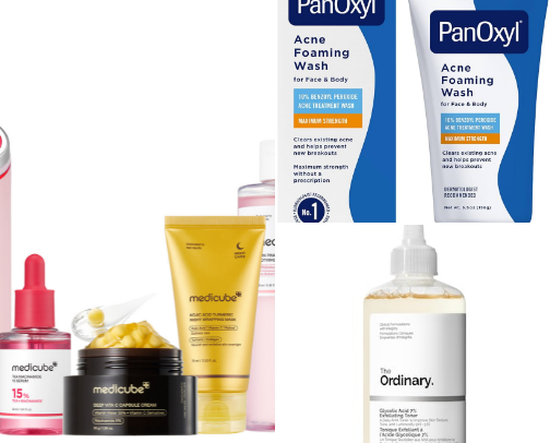 Skin care cover photo collage