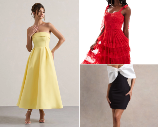 Elegant Wedding Guest Dresses cover photo collage