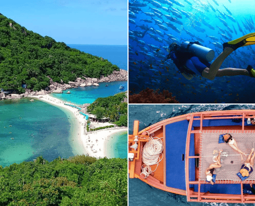 Thailiand,Ko Tao cover photo collage