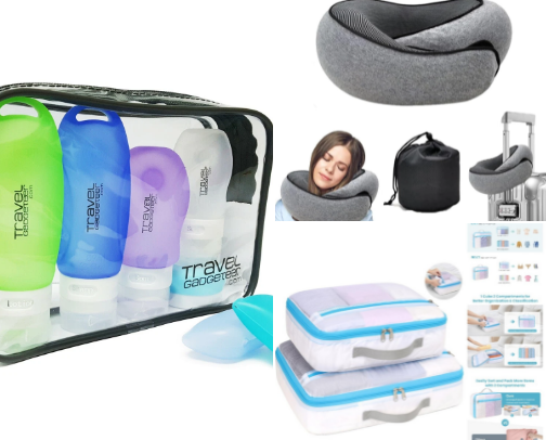 Must have travel accessories cover photo collage