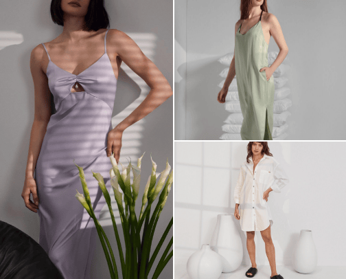 Women's Sleep & Loungewear Dresses cover photo collage