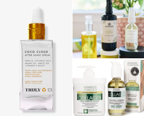 Body Oils cover photo collage