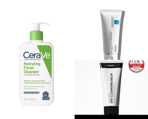 🤍 Gentle Skincare for Dry & Sensitive Skin cover photo collage