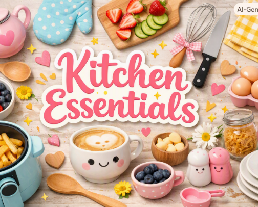 Kitchen Essentials cover photo collage