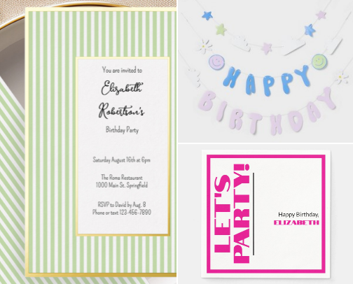 No-Age birthday ideas cover photo collage