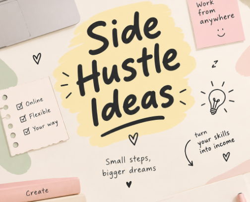 💸Side Hustle Ideas cover photo collage
