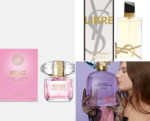 Favorite perfumes cover photo collage