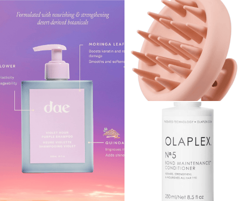 Hair products cover photo collage