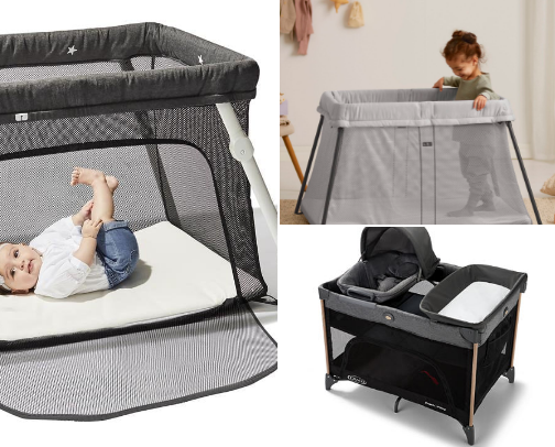 Baby’s First Hotel Stay Sleep Setup 🏨 cover photo collage