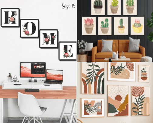 Hiasan Dinding Minimalis dan Aeshtetic. cover photo collage
