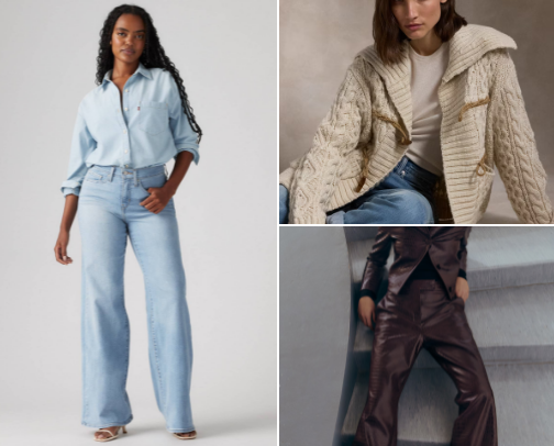 Clothing items cover photo collage
