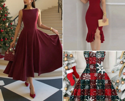 SHEIN Christmas Dress and Accessories Picks🎄👗 cover photo collage