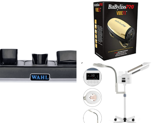 Tech gadgets for barber cover photo collage