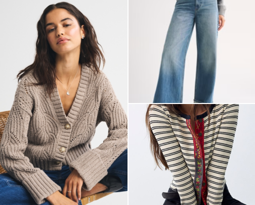 Cardigan & Jeans Outfits I Want to Wear All Fall 🍂 cover photo collage