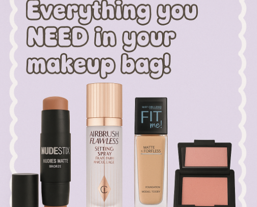 Everything you NEED in your makeup bag! cover photo collage